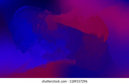 Gradient watercolor background. Hand drawn texture. Artistic background. Abstract frame, place for text. Acrylic hand painted gradient backdrop. Vector illustration.