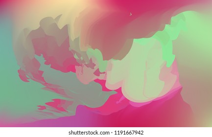 Gradient watercolor background. Hand drawn texture. Artistic background. Abstract frame, place for text. Acrylic hand painted gradient backdrop. Vector illustration.