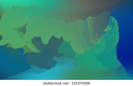Gradient watercolor background. Hand drawn texture. Artistic background. Abstract frame, place for text. Acrylic hand painted gradient backdrop. Vector illustration.