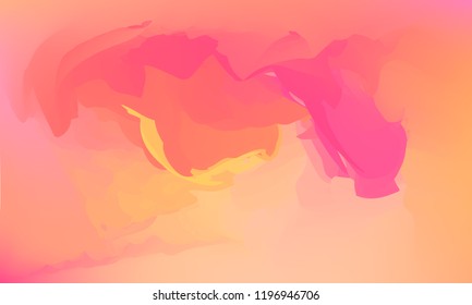Gradient watercolor background. Hand drawn texture. Artistic background. Abstract frame, place for text. Acrylic hand painted gradient backdrop. Vector illustration.