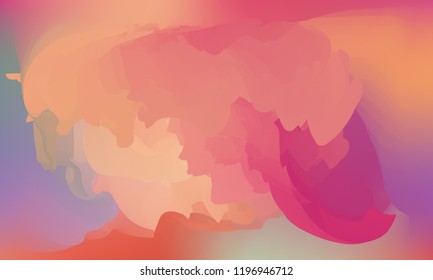 Gradient watercolor background. Hand drawn texture. Artistic background. Abstract frame, place for text. Acrylic hand painted gradient backdrop. Vector illustration.