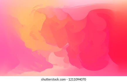 Gradient watercolor background. Hand drawn texture. Artistic background. Abstract frame, place for text. Acrylic hand painted gradient backdrop. Vector illustration.