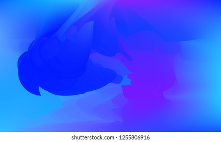 Gradient watercolor background. Hand drawn texture. Artistic background. Abstract frame, place for text. Acrylic hand painted gradient backdrop. Vector illustration.