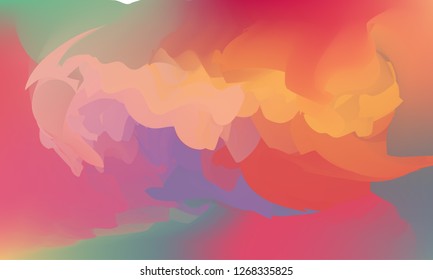 Gradient watercolor background. Hand drawn texture. Artistic background. Abstract frame, place for text. Acrylic hand painted gradient backdrop. Vector illustration.