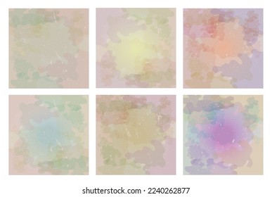 Gradient Watercolor with Noise Grunge Texture Paper Background Collection 02
