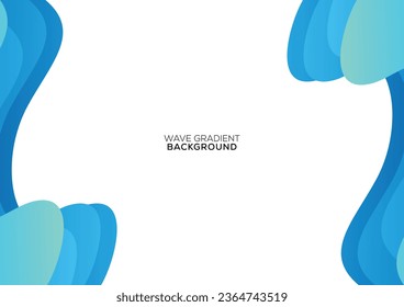 gradient wave abstract background design modern