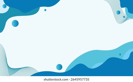 Fondo de diseño abstracto azul de onda degradada