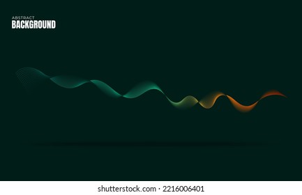 gradient wave line abstract background