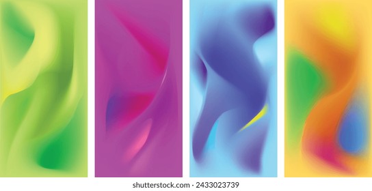 Gradient wave liquid background abstract cool