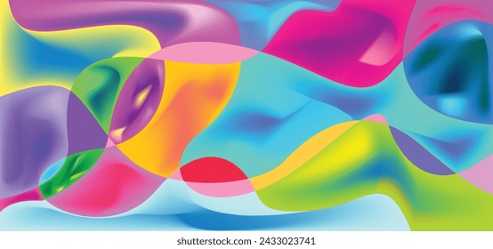 Gradient wave liquid background abstract cool