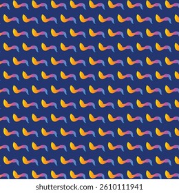 Gradient Wave Motif on Navy Blue Abstract Colorflow Seamless Pattern vector background