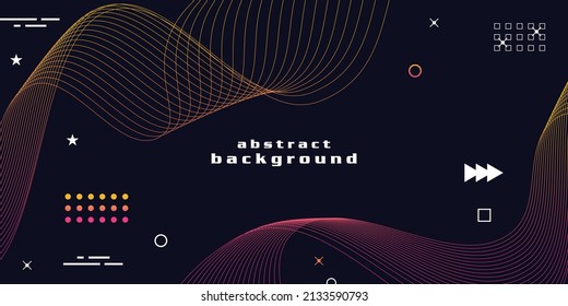 Gradient wave shape background Illustration Vector