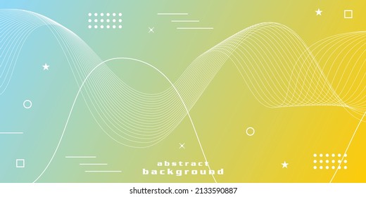Gradient wave shape background Illustration Vector