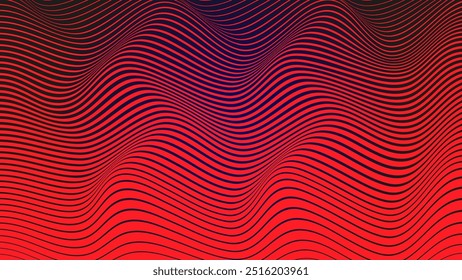 Gradient Wave Web Page Cover Illustration