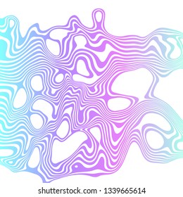 Gradient waves for abstract backdrop. Modern style trends 80s / 90s. Holographic Foil for your creative project design cover, book, printing, gift card, fashion. Neon color design.