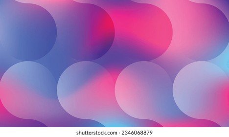 Gradient Waves with metaballs abstract background web and print usage for banners background