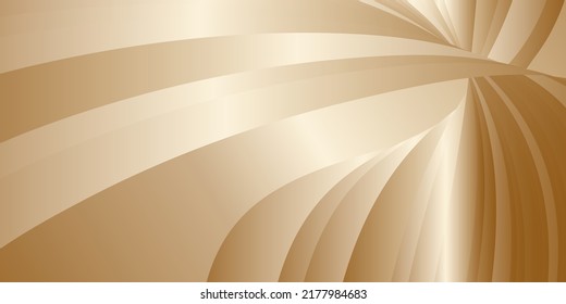 Gradient waves with silk gold glitter. Abstract cover design, banner, background