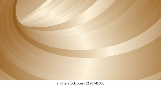 Gradient waves with silk gold glitter. Abstract cover design, banner, background