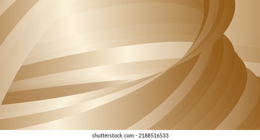 Gradient waves with silk gold glitter. Abstract cover design, banner, background