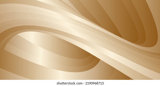 Farbige Wellen mit Seidengoldglanz. Abstraktes Cover-Design, Banner, Hintergrund