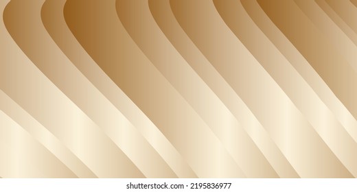 Gradient waves with silk gold glitter. Abstract cover design, banner, background