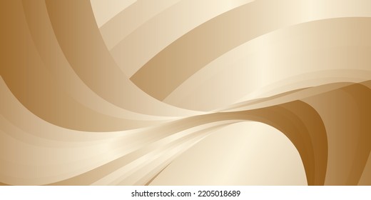 Gradient waves with silk gold glitter. Abstract cover design, banner, background