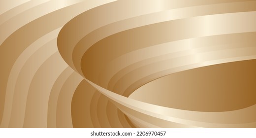 Farbige Wellen mit Seidengoldglanz. Abstraktes Cover-Design, Banner, Hintergrund