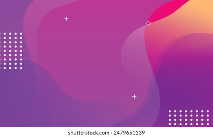 Gradient wavy background design, abstract wave shapes background.