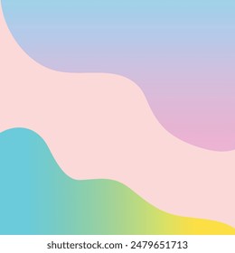 Gradient wavy background design, abstract wave shapes background