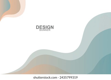Fondo ondulado degradado. Diseño para banner. Fondo de ilustración vectorial.