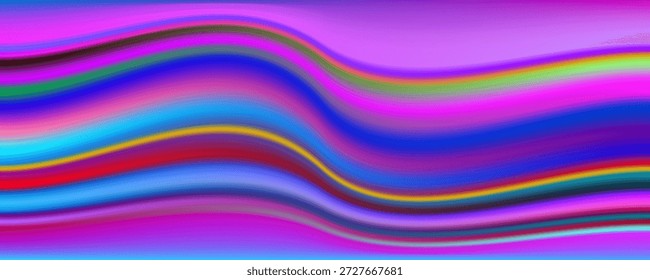 Gradiente de fondo ondulado colores del arco iris con efecto de ruido Grano de Fondo de pantalla textura ruidosa textura borrosa abstracto Ruido digital dinámico multicolor ondas vibrante Nostalgia, vintage 70, estilo de los años 80. Abstractas fondo lo-fi.