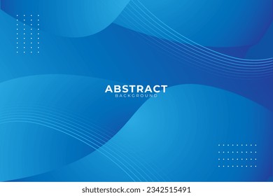 Gradient wavy blue background design