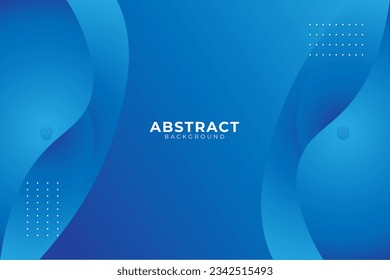 Gradient wavy blue background design