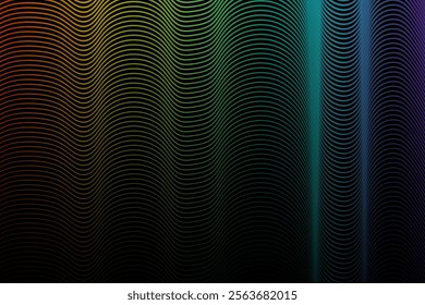 Gradient Wavy Lines patern background