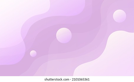 Gradient wavy pink shapes background. Modern abstract background with geometric shapes and lines. Cool Abstract Background. Template for Banner, Poster or Flyer Design. Vector Illustration.