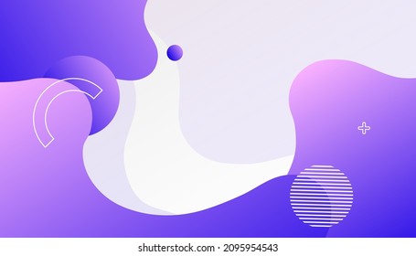 Gradient wavy purple background. Liquid Shape Composition, for business corporate, brochure, flyer, wallpaper, banner, presentation