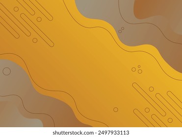 Gradient wavy and rounded line shapes on background background. Abstract background. Vector illustration.