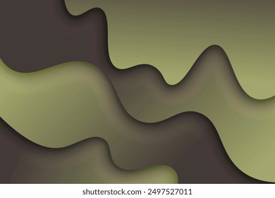 Gradient wavy shape background. Vector illustration.