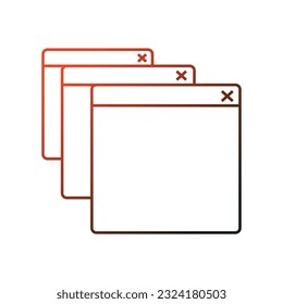 gradient webpage template isolated icon vector illustration design, vector illustration graphic