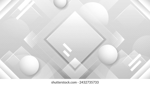 Gradient white background with shapes vector design in eps 10