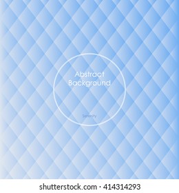 Gradient white and blue colored rhombus polygon pattern vintage background. Brochure, poster, design. 
