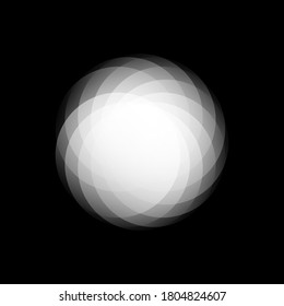 Gradient white flower design graphic. Vector for company or corporate business. Eps 10 illustration.