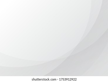 gradient white and gray abstract curve background shiny lines. vector illustration.