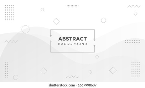 Gradient White and gray abstract geometric background