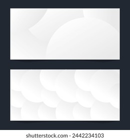 Gradient white monochrome background template