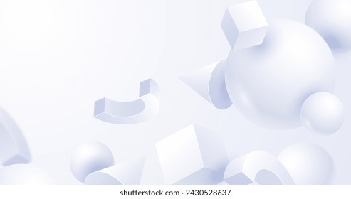 Gradient white monochrome background vector design in eps 10
