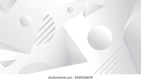 Gradient white monochrome background vector design in eps 10