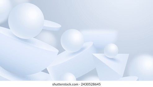 Gradient white monochrome background vector design in eps 10