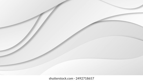 Gradient white monochrome background vector design in eps 10