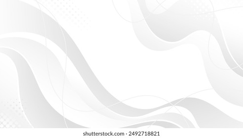 Gradient white monochrome background vector design in eps 10